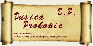 Dušica Prokopić vizit kartica